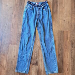 Vintage Tommy Hilfiger Spellout Waistband High Rise Straight Leg Jeans